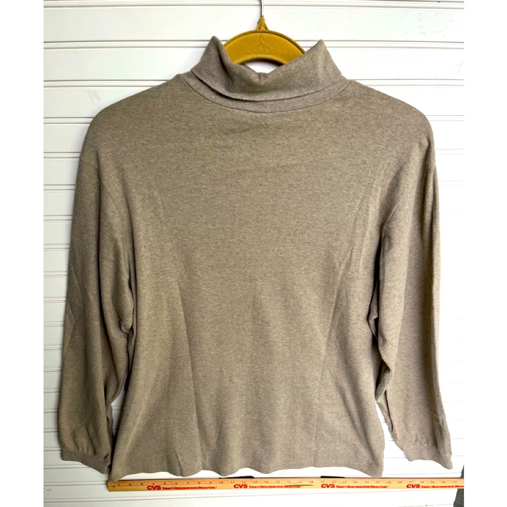 Lands’ End Men’s XL soft mock turtleneck 100% cotton.